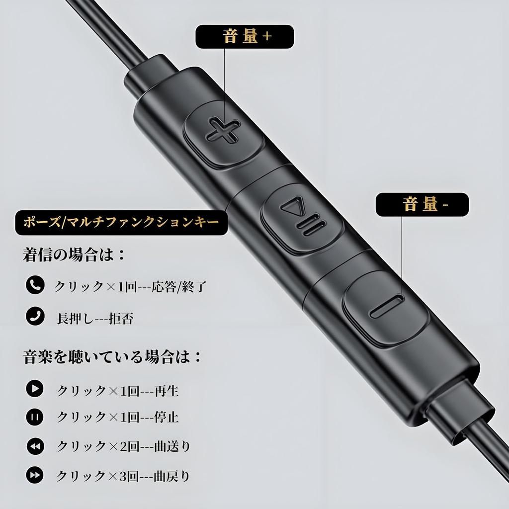 Oblivi Open-Ear Earphones, Wired 3.5mm, with Mic, Ear-Hook, Answering Calls, Volume Control, for Sports and Desk Work