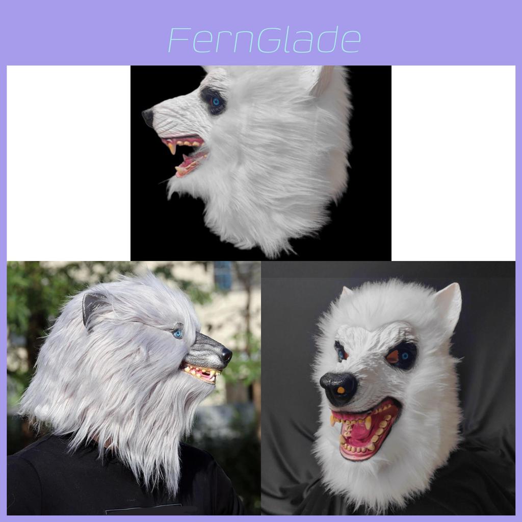 Nuova Maschera di Peluche Lupo Grigio Festa di Halloween Costume Animale Con Divertimento Fai-da-te Per Eventi Cosplay