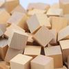 50Pcs Unfinished Blank Mini DIY Wooden Square Blocks 2cm Wood Solid Cubes for Wooden Craft Kids Toy Puzzle Making Material