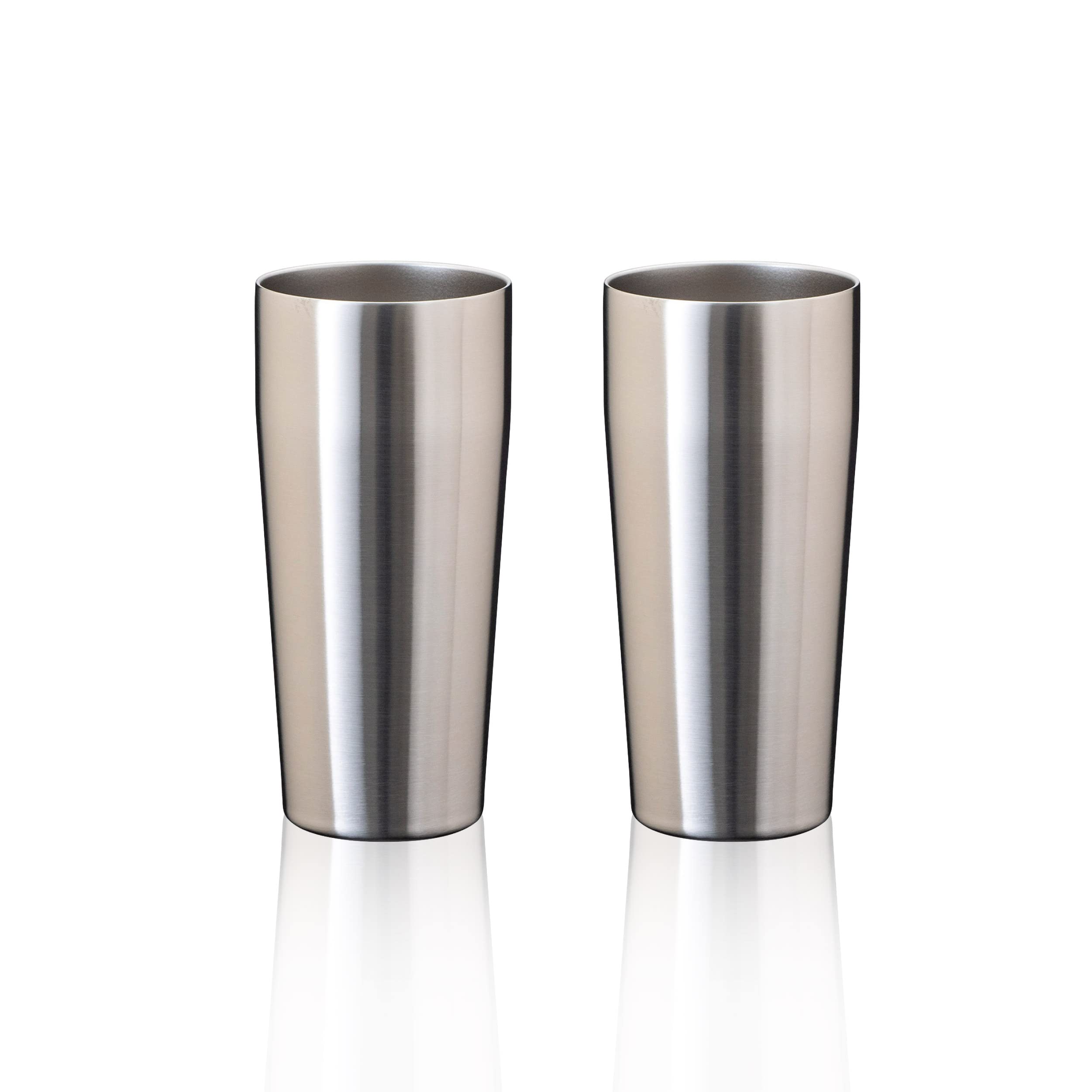 

Atlas Insulated Stainless Steel Tumblers, 630ml, Pair, Smooth Mouth, Vacuum Insulated, Perfect for Alcohol, Beer, and Highballs (ASTN-630MT2P)