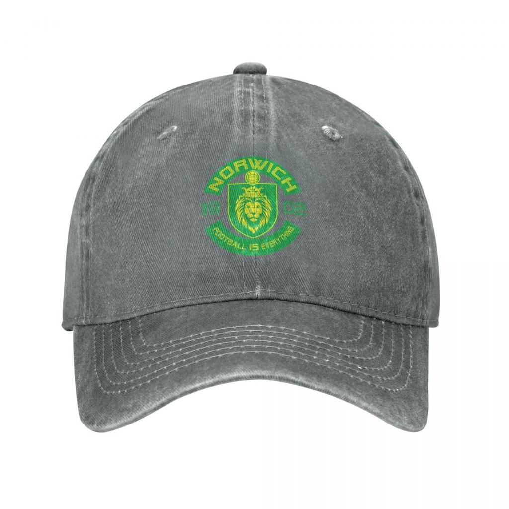 El Fútbol lo es Todo Ciudad de Norwich Equipo Gorra de Béisbol Retro gorra de diseñador Sombrero Unisex Suave Sombrero de Bola Salvaje Sombrero de té Unisexs Mujeres