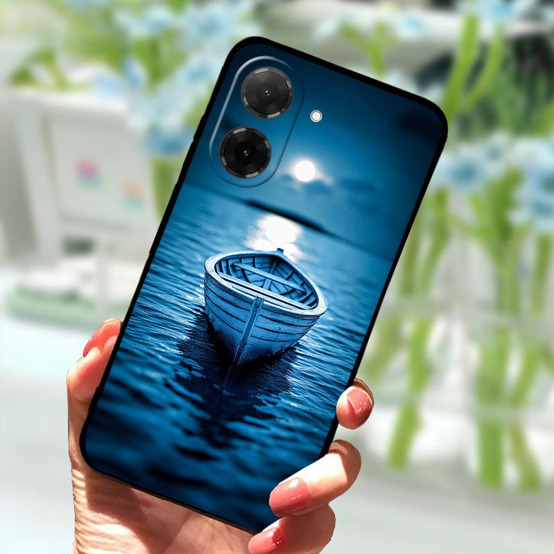 Custodia Morbida Per Xiaomi Redmi A5 4G Silicone TPU Nera Copertura Protettiva Per Telefono Per Poco C71 4G Design Popolare Bumper Ammortizzanti Borse
