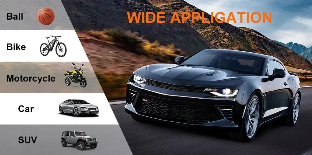 YIJU Wireless Tire Air Pump Portable Electric Inflator For Motorcycle Car Bicycle Compressor Football Ball Inflator Pump Tools