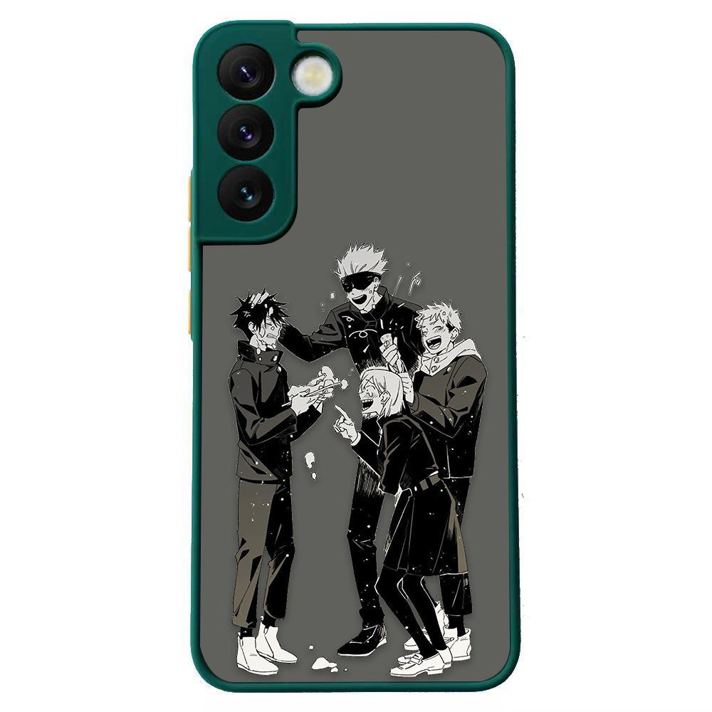 Jujutsu Kaisen Anime Shockproof Matte Case For Samsung Galaxy S22 Ultra S21 S20 FE S10 S9 S8 S10E Lite Plus 5G Shell Funda Cover