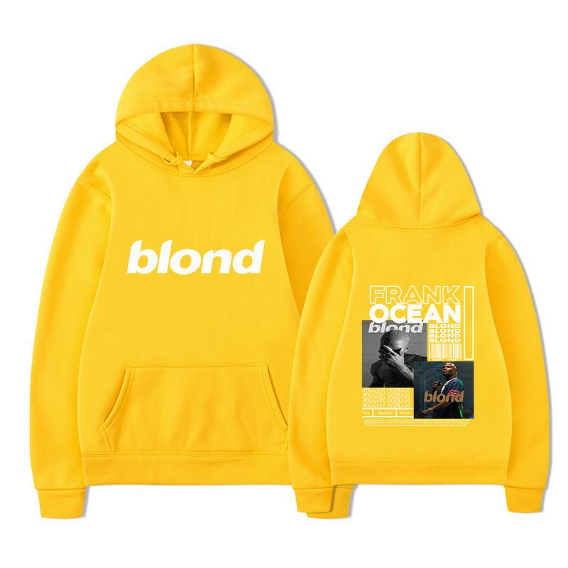New blond Amazon autumn and winter new fleece urban casual hooded sweater