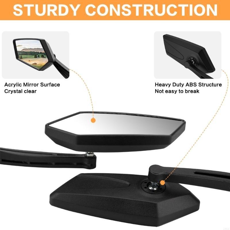 28GC 2pcs Rearview Side Mirrors Universal Motorcycle Mirror Scooter Rearview Mirror