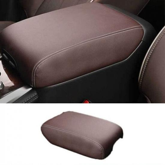 For Infiniti QX60 JX35 2013- Brown Leather Car Armrest Box Cover Protector