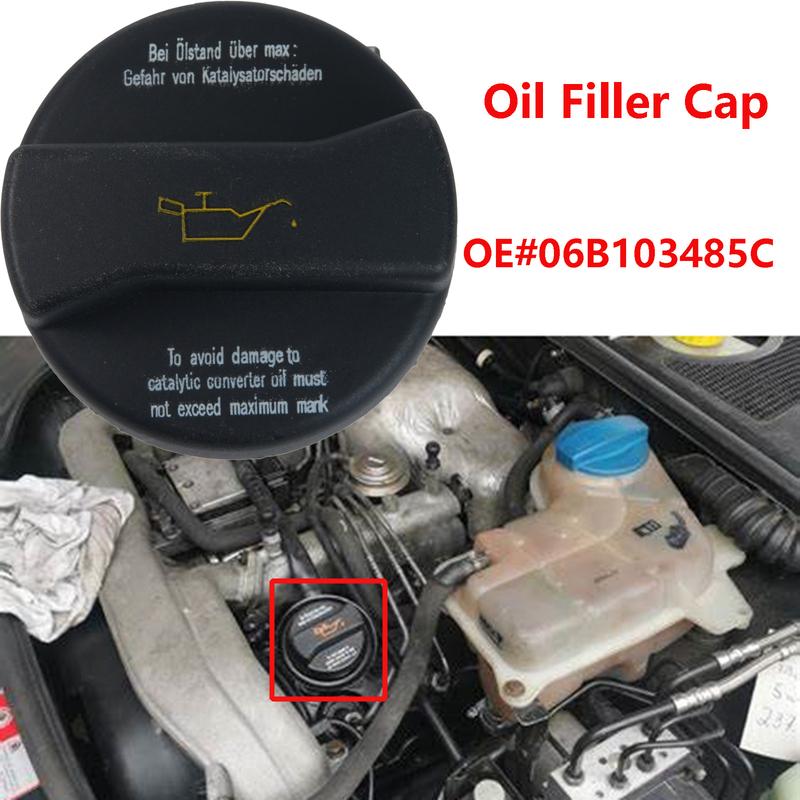 1X For VW Beetle Bora Passat Caddy Golf Jetta Polo Ghia Corrado Crafter Sharan Tiguan Touran Oil Filler Cap Lid 06B103485C