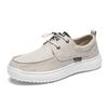 Fashion Men Casual Canvas Shoes Non-Slip Leisure Walk Mens Loafers New Arrival Male Vulcanized Shoes Driving Sneakers Walking Footwear