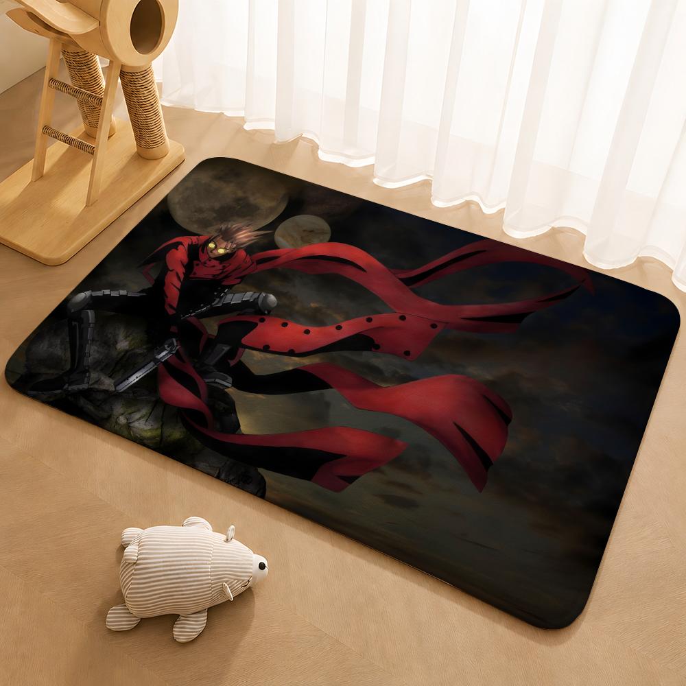 Anime TRIGUN STAMPEDE Floor Mat Floor Mat Soft Flannel Non-Slip Door Rug for Living Room