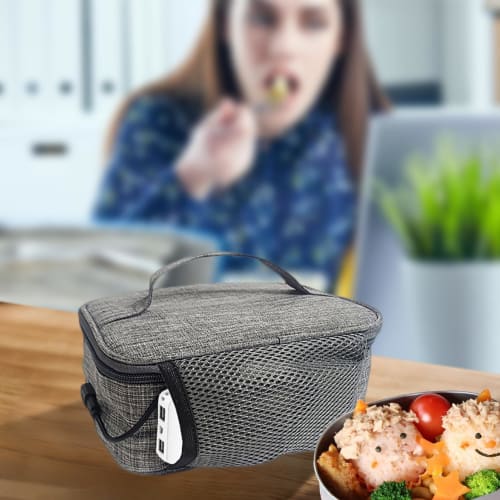 Hongmidy Portable Insulated Lunch Bag with Built-in USB Heater, Electric Food Warmer, USB Heating Function, Insulated Lunch Bag, Bottle Warmer, Milk W