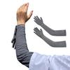 Men Sun Protection Gloves, Open Finger Driving Gloves, Anti-slip Palm, Cooling UV Protection Gloves for Summer Cycling Hiking
