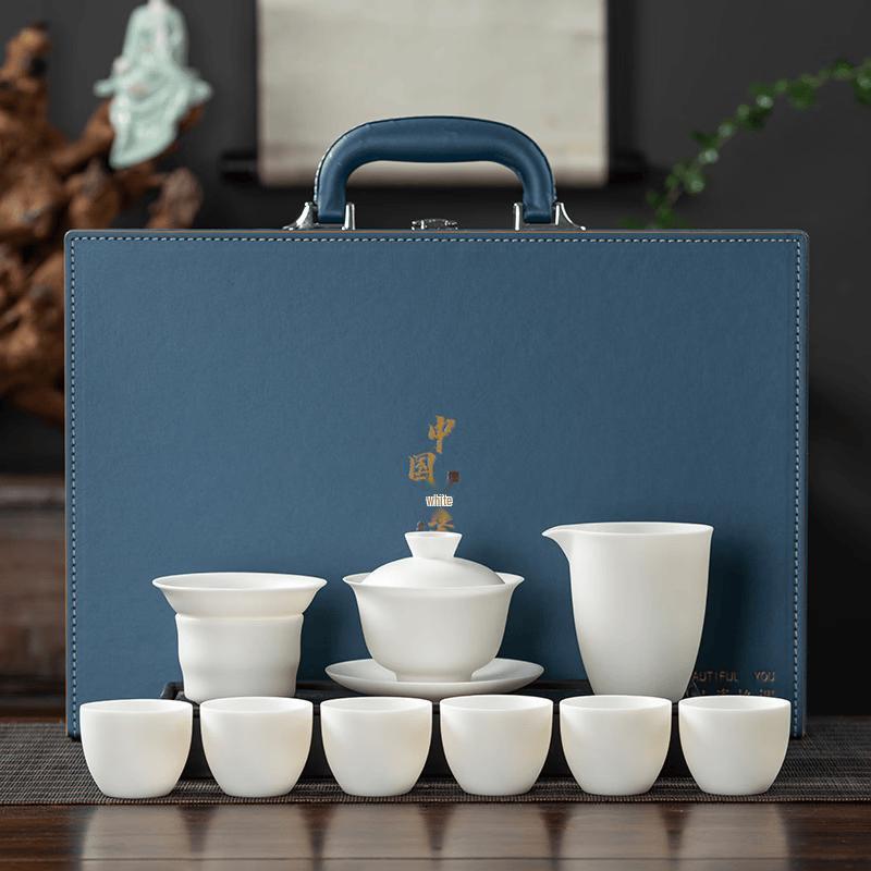 Hand-painted Unglazed Ceramic Kung Fu Tea Set