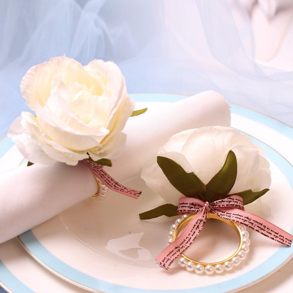 Decorative Western-style Napkin Buckle Zinc Zinc Alloy Electroplated Napkin Loops  Dinner Table