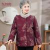 YUZHAOLIN Women's Plus Size Winter Padded Cotton Jacket for Elderly
