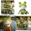 Adorable Coussin Peluche Grenouille Jouet en Peluche Doux Poupée Cadeau Décoration de Maison