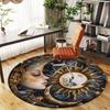 Starry Night Dream: Celestial Art PrintRound Non-Slip Chair Mat Chair Carpet for Office Rugs for Office Decor Gift For Valentine's Day Mother's Day Ha