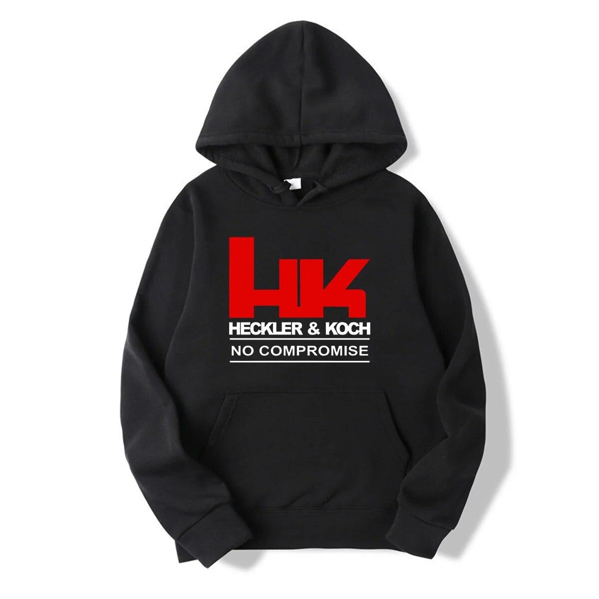

Winter Oversized Essential Unisex Heckler & Koch HK No Compromise Logo Hoodies WoUnisex Thermal Sportswear Ladies Y2k Unisex M-5XL Unisex