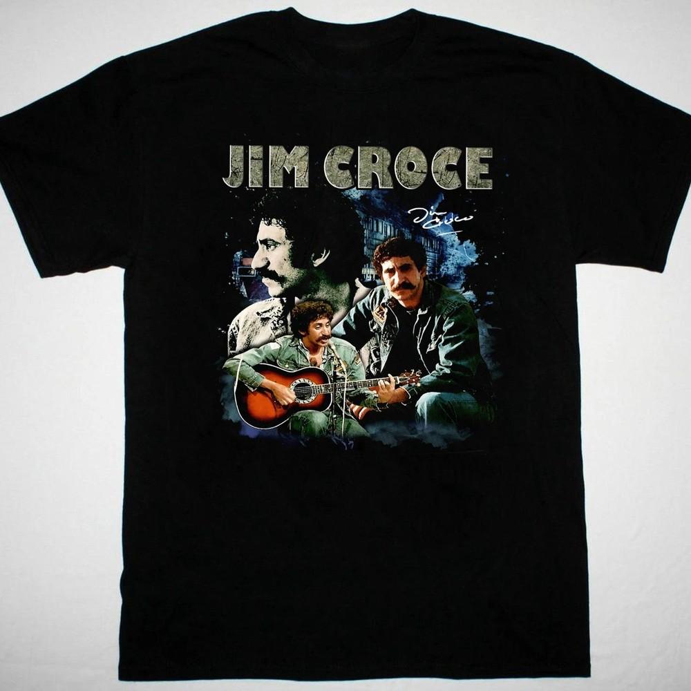 Jim Croce Signature On Tour Black S to 5XL Tee Shirt CK114 Unisex T-Shirt L