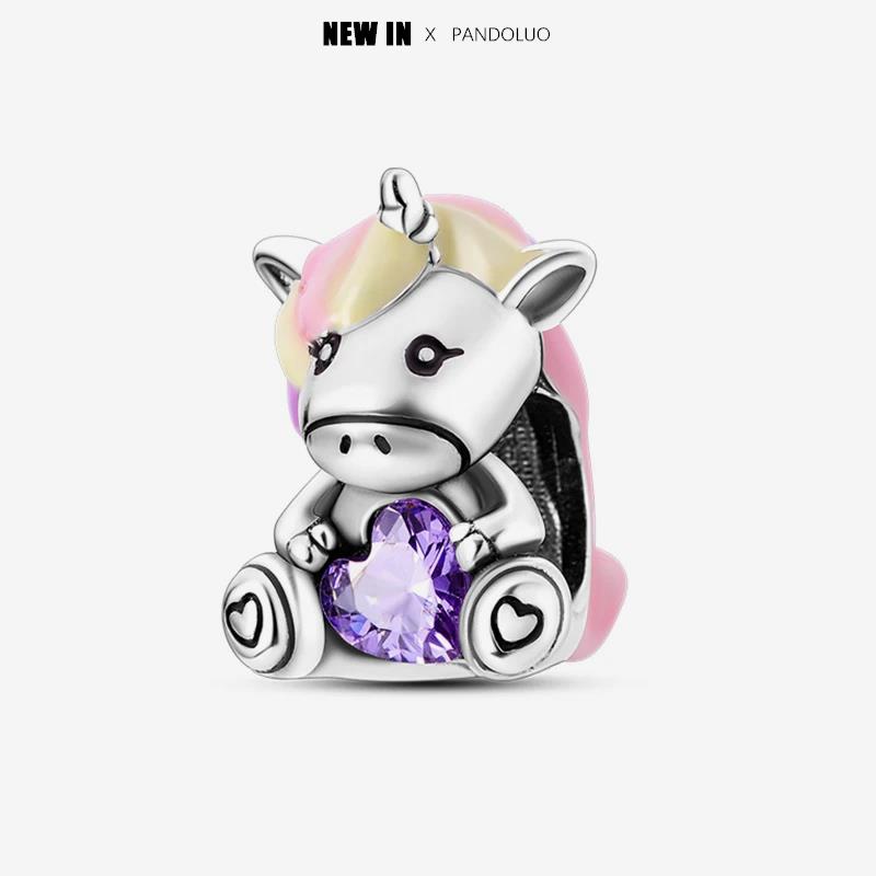 New In Copper Cute Pet Animal Shapes Charm Beads Fits Pandach Original Charms Bracelet For Women Pendant Bead Jewelry
