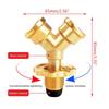 Brass Pressure Reducing Device Durable Brass Pressure Relief Device Long Lasting Brass Pressure Adjuster for Gas Tank