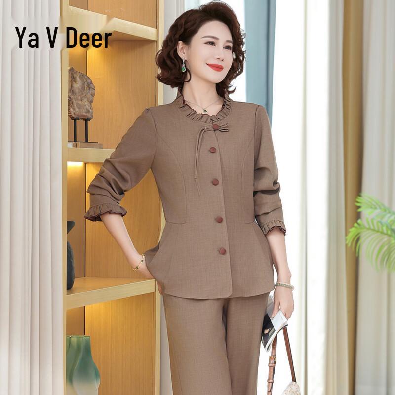 Yalu New Chinese Style Women s Two-piece Spring Set XL