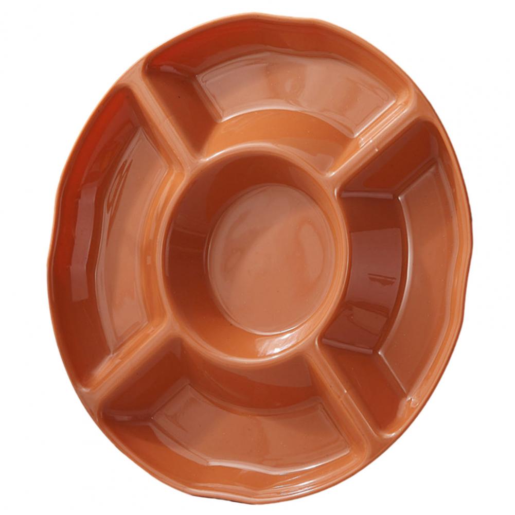 

Весенний фестиваль конфетная тарелка 5 отделений большая емкость круглая закуска фрукты орехи еда сервировочный поднос держатель для тарелок кухонные принадлежности M