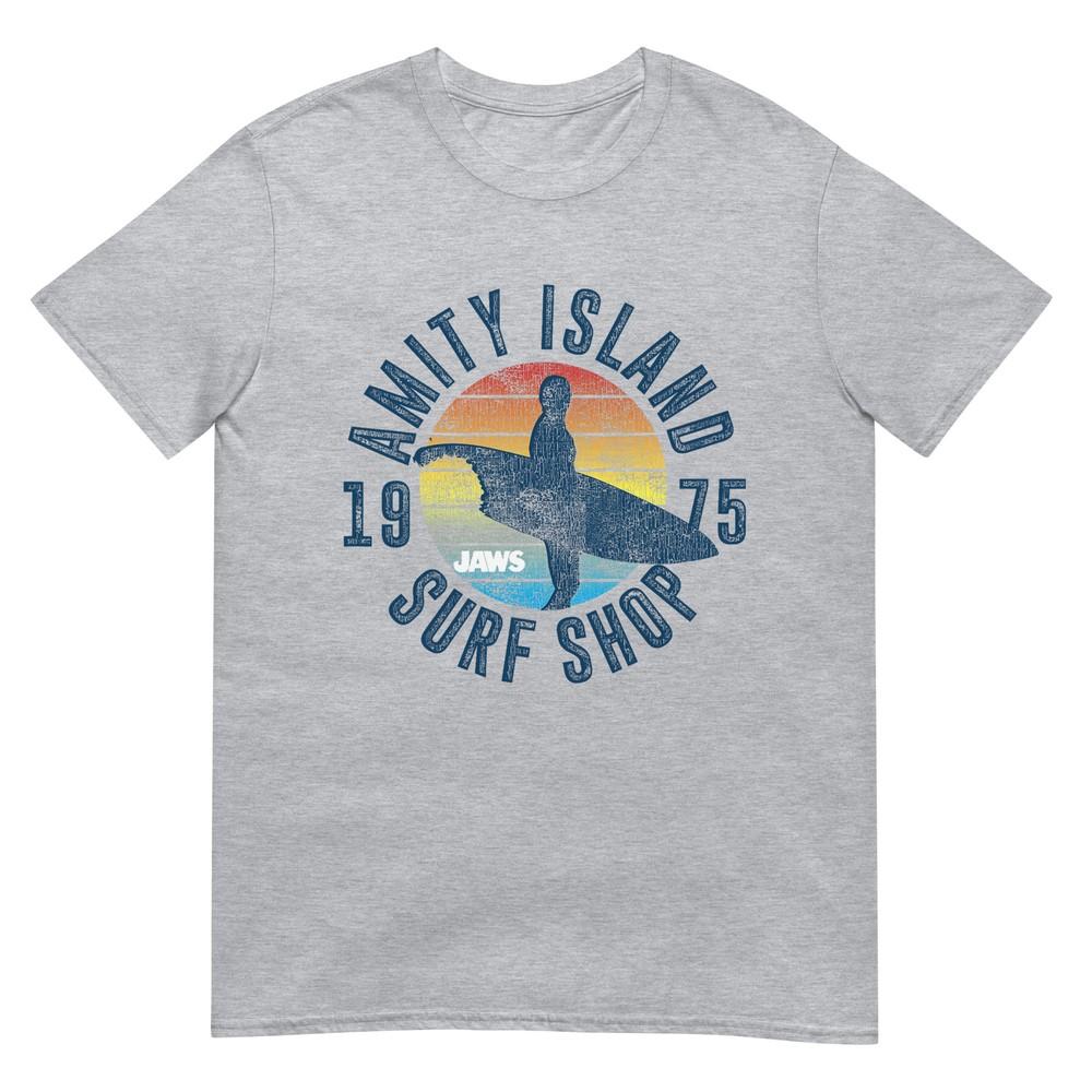 Jaws Amity Island Surf Board Tshirt