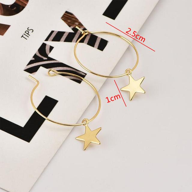 Metal Tassel Earrings for Women Long Circle Dangle Earrings Geometric Round Drop Earrings Brief Jewelry pendientes