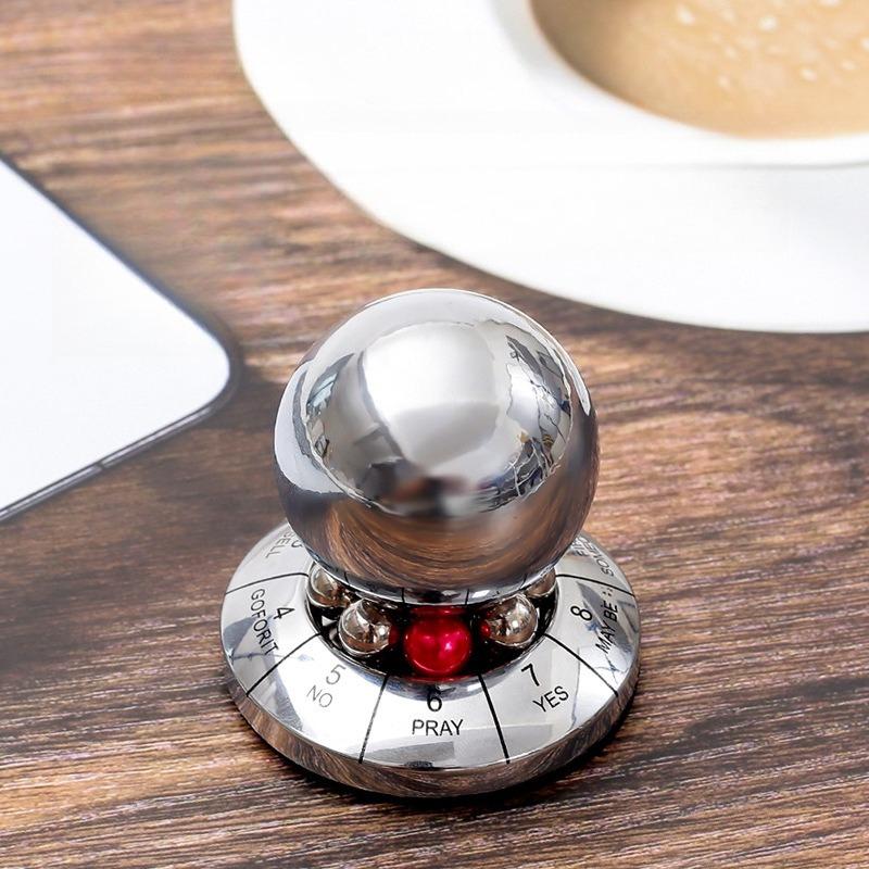 1PC global direct sales decision ball zinc alloy lucky ball rotating metal creative fate decision ornament crafts