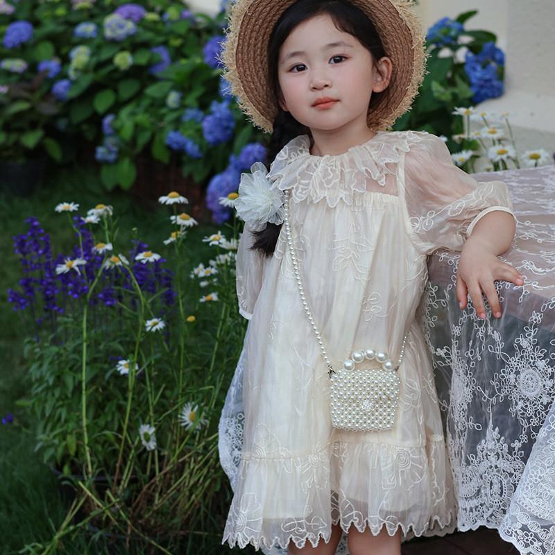 Fashionable White Pearl Handbag For Girls And Boys Ideal For Everyday Use
