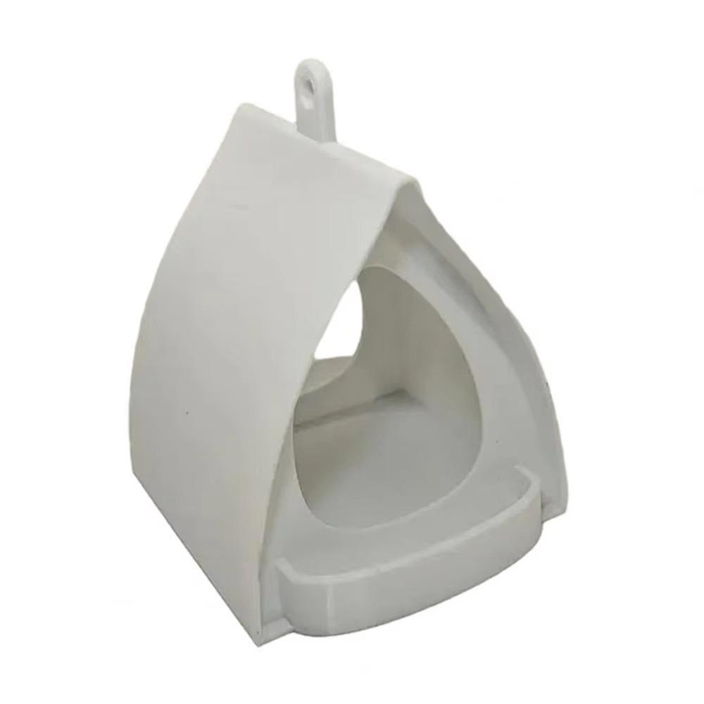 

Plastic Bird Feeding Station Large Capacity Wildlife Habitat Food Container Birdhouse Balcony белый