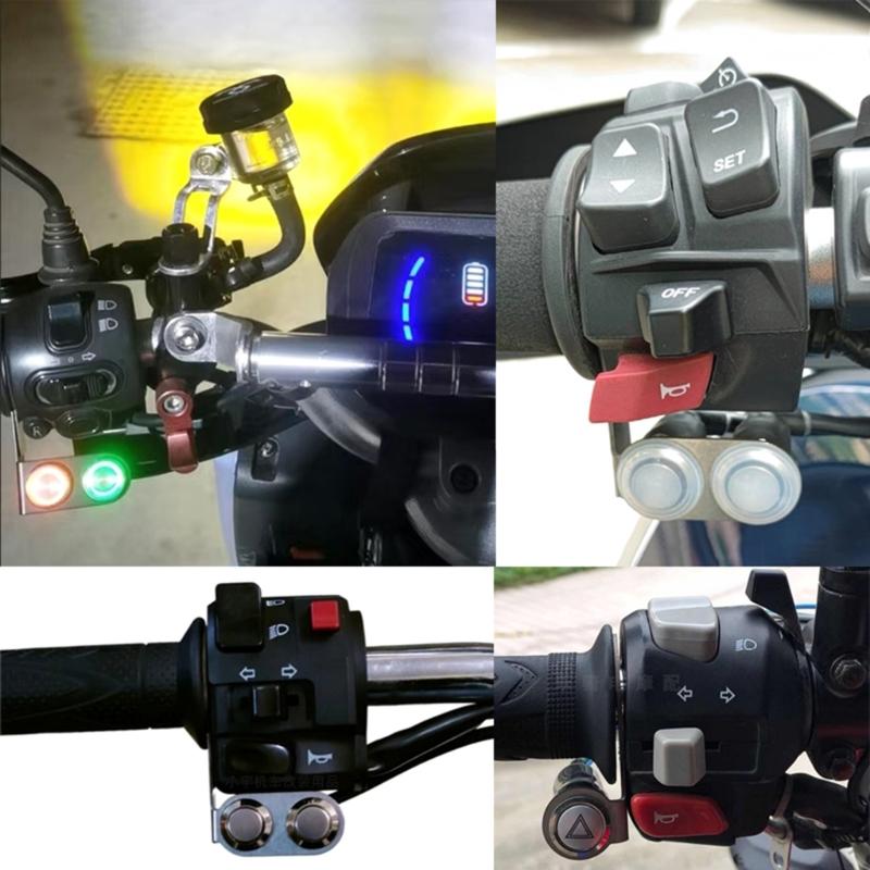 Headlamp Spotlight Button Switch Bracket Motorbike Modification Accessories Universal 22mm Handlebar Mounted Bracket