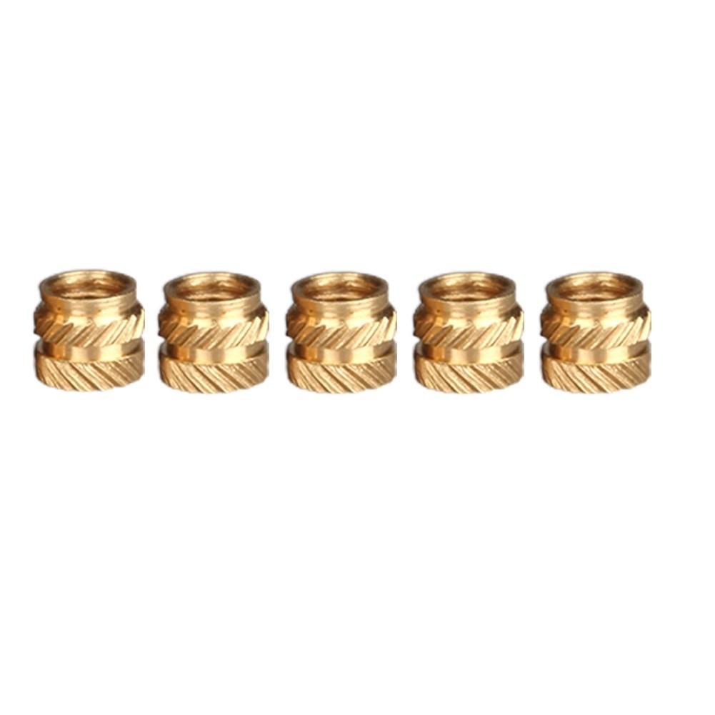 100PCS Threaded Insert Self-clinching Nut Brass Internal Thread Knurled M2.5