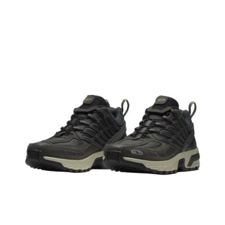 Salomon Acs Pro Ltr Comfortable Versatile Slip-Resistant Durable Low-Top Lifestyle Shoes Unisex sneaker Dark-Green 477306