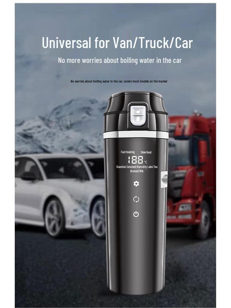 High-Power Car Electric Heating Insulated Water Cup & Boiler