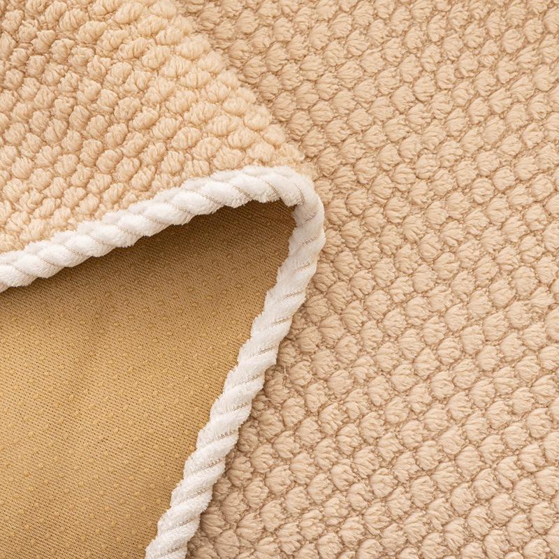 Plush Sofa Cover Autumn Winter New Thickened Comfortable Non-Slip Solid Color Simple High-End Cushion Sofa Cover Home Decoration