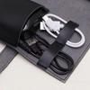 PU Leather Cable Organizer Pouch Durable Data Cable Storage Bag  School Accessories