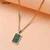 New Arrivals Autumn/Winter Seiko Inlaid Necklace Titanium Steel Electroplated Gold Inlaid Shell Sweater Chain