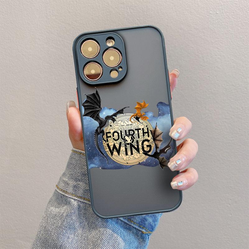 

F-Fourth W-Wing Phone Case For iPhone 15 14 Pro Max 16 Pro Max Plus 13 12 Mini 11 Pro Max X XR XS 8 7 Plus SE2 Black Phone Cover iphone 11Pro