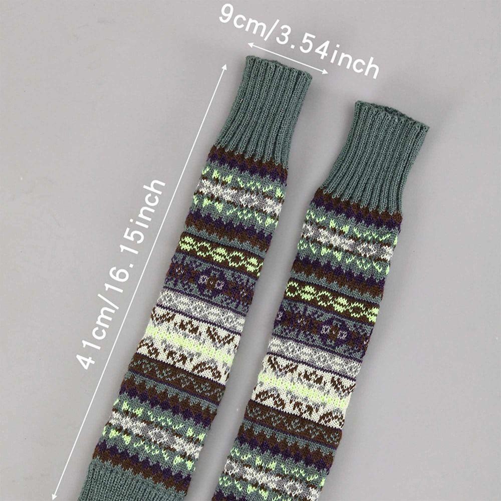 Thicken Bohemian Style Socks Lengthen Knitting Gloves New Calf Socks Versatile
