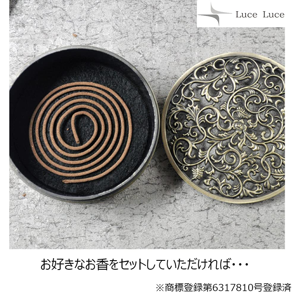 LuceLuce Palo Santo Incense Burner with Saucer, Stylish Chinese Incense Set, Incense Holder, Incense Cone Container, Decorative Incense Burner