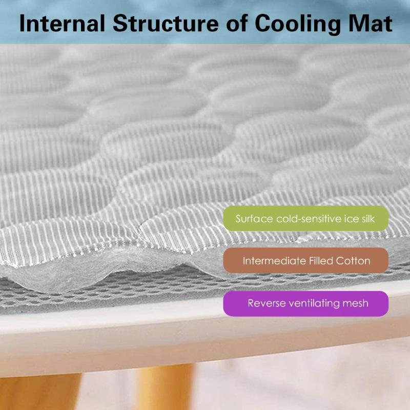 Cat Dog Cool Bed Mats Summer Cooling Mat for Cats Dogs Breathable Pet Ice Pad Washable Kitten Sofa Cushion Cat Dog Accessories