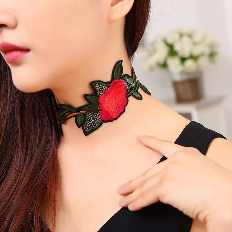 Buy Fashion Women Lovebird Roses Best Gift Accessories Choker Necklace