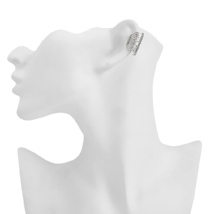 Spinnennetz Ohr-Manschette Halloween-Accessoire Bequemer Clip-Ohrring Kein Durchstechen der Ohren Geeignet für Verschiedene Anlässe