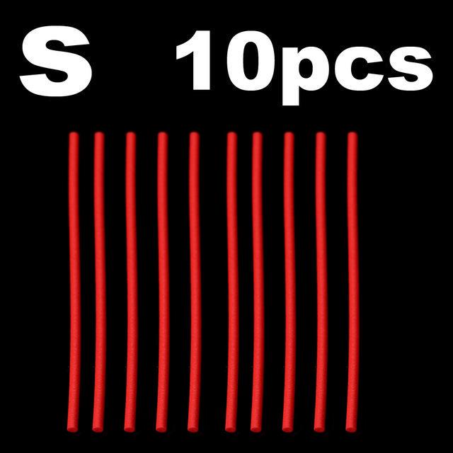 Bimoo 10 bucăți/pachet spumă cilindrică de înaltă densitate cu gaură centrală pentru pescuit flotor stick legare muște instalație bricolaj etc.Dimensiune SML