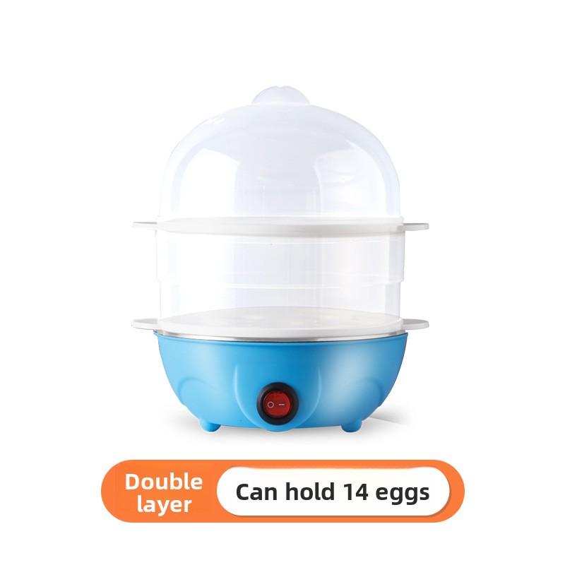 Egg Boiler Mini Multifunctional Egg Steamer Stainless Steel Household Double-layer Egg Boiler Breakfast Machine Small Appliances