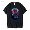 Eddie Play Guitar Stranger for ST4 Fans MunSon T Shirt Vintage Washed Versatile Soft Unisex Stretched Homme Comfortable