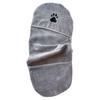 Quick Drying Dog Towel Gray, Reusable Pet Bathrobe for Easy Grooming, Ideal for Rainy Days and Bathing