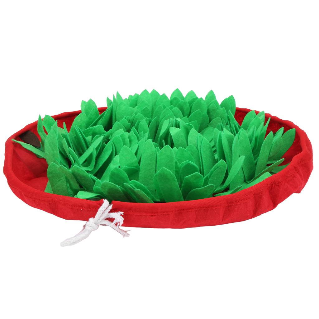 Dog Sniffing Pad Prevent Slip Boredom Relief Interactive Adjustable Pet Feeding Snuffle Bowl Mat for Puppy CatsRed